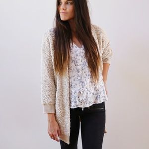 POL Textured Oversized Sweater Cardigan